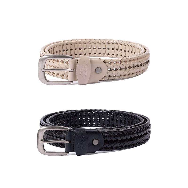 Dime MTL(ダイム)/ BRAIDED LEATHER BELT -2.COLOR-