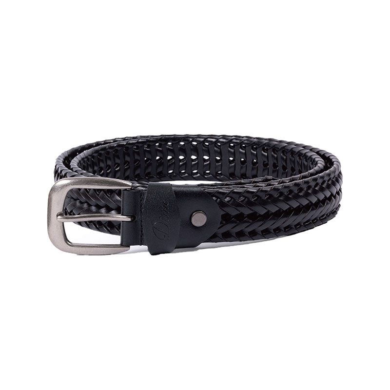 Dime MTL(ダイム)/ BRAIDED LEATHER BELT -2.COLOR-(BLACK)