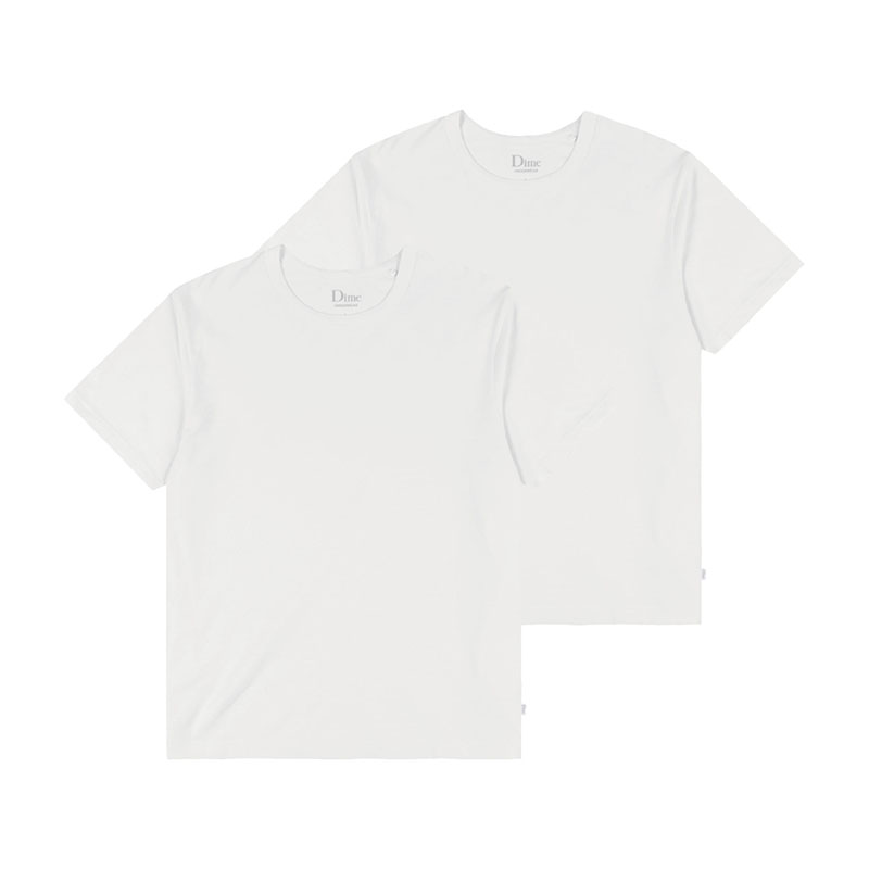 Dime MTL(ダイム)/ CLASSIC 2 PACK UNDERSHIRTS -2.COLOR-(WHITE)