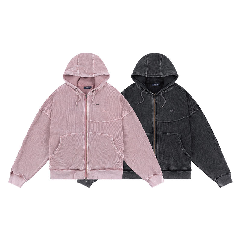 Dime MTL(ダイム)/ PREMIUM WAFFLE ZIP-HOODIE -2.COLOR-