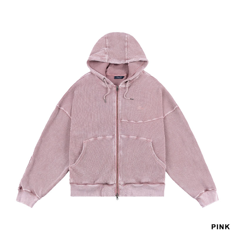 Dime MTL(ダイム)/ PREMIUM WAFFLE ZIP-HOODIE -2.COLOR-