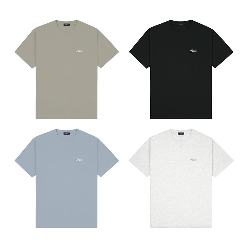 Dime MTL(ダイム)/ CURSIVE SMALL LOGO T-SHIRT -4.COLOR-