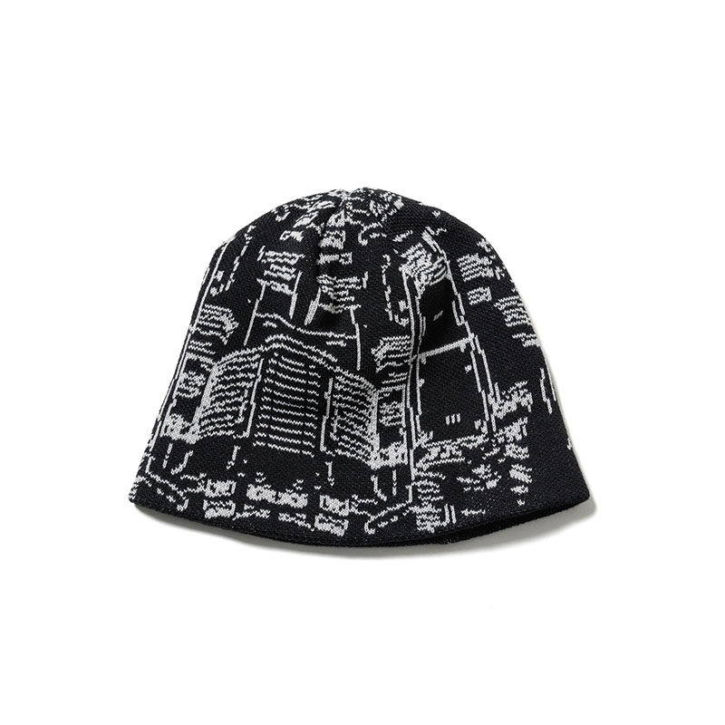 F-LAGSTUF-F(フラグスタフ)/ BUILDING KNIT BEANIE -BLACK-