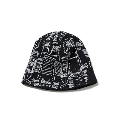 F-LAGSTUF-F(フラグスタフ)/ BUILDING KNIT BEANIE -BLACK-