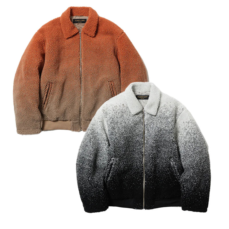 F-LAGSTUF-F(フラグスタフ)/ GRADATION FLEECE BOA JACKET -2COLOR-