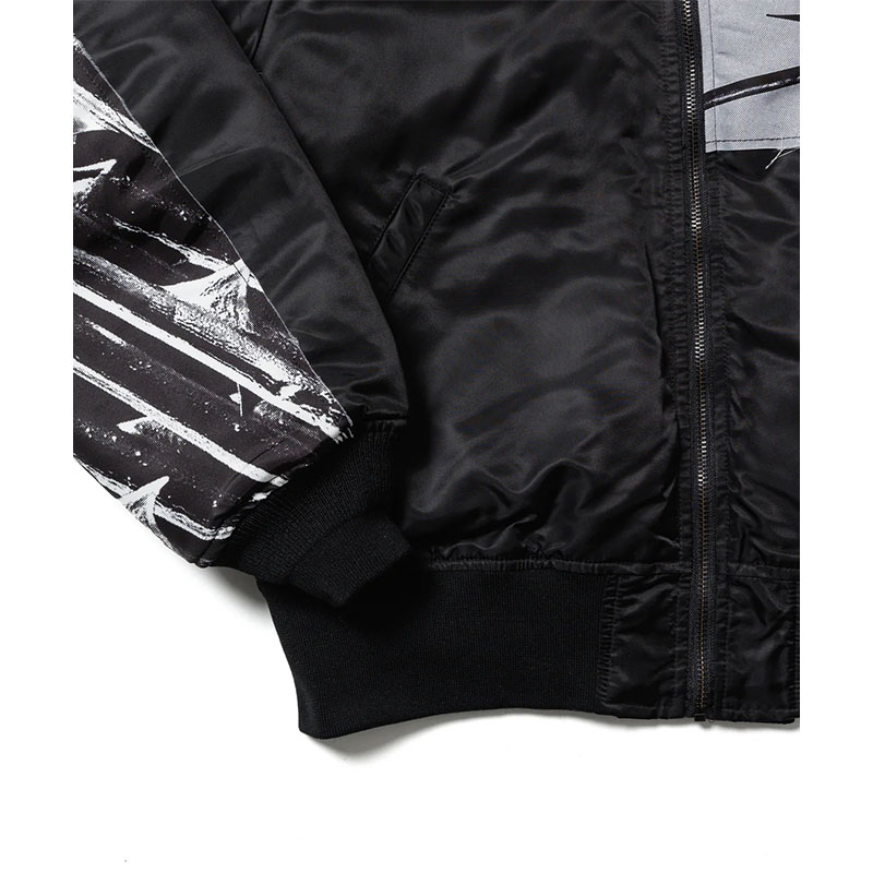 F-LAGSTUF-F(フラグスタフ)/ PATCHWORK BOMBER JACKET -BLACK-
