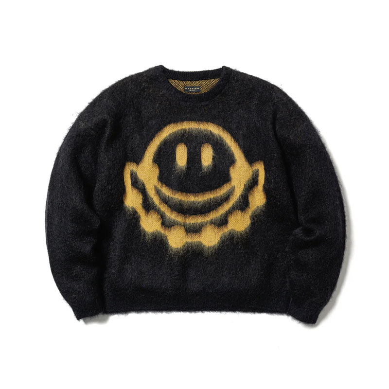 F-LAGSTUF-F(フラグスタフ)/ SMILE MOHAIR SWEATER -2.COLOR-(BLACK)
