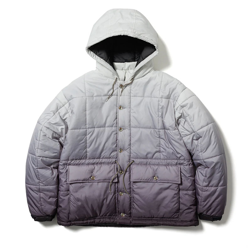 F-LAGSTUF-F(フラグスタフ)/ GRADATION PUFF JACKET -GREY/BLACK-