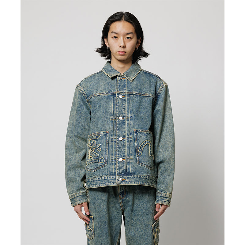 F-LAGSTUF-F(フラグスタフ)/ TRACKER JACKET × EVISU -INDIGO-