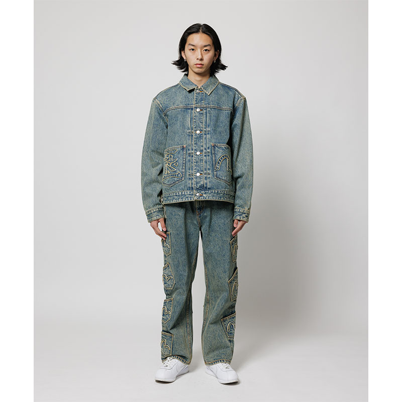 F-LAGSTUF-F(フラグスタフ)/ TRACKER JACKET × EVISU -INDIGO-