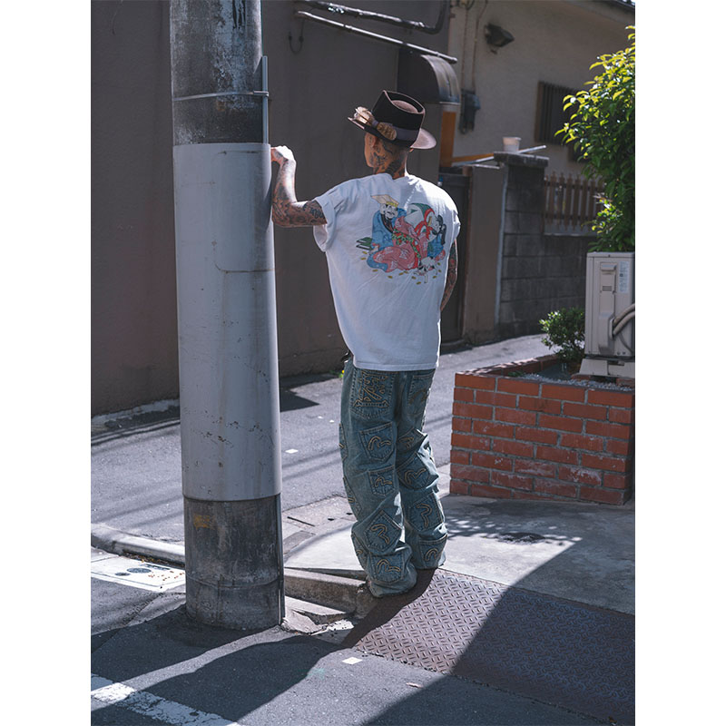 F-LAGSTUF-F(フラグスタフ)/ SS TEE × EVISU -2COLOR-