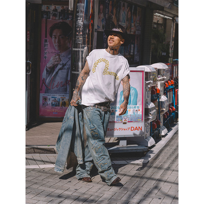 F-LAGSTUF-F(フラグスタフ)/ SS TEE × EVISU -2COLOR-