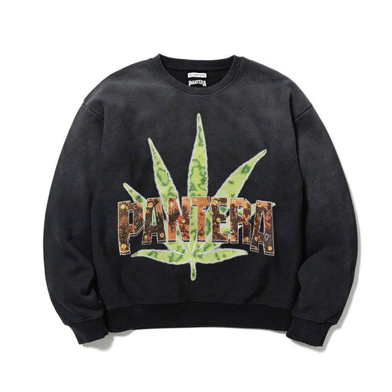 F-LAGSTUF-F(フラグスタフ)/ "Whiskey 'N Weed" SWEAT( xPantera) -BLACK-