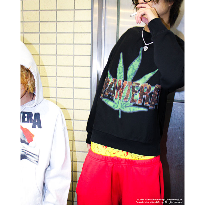 F-LAGSTUF-F(フラグスタフ)/ "Whiskey 'N Weed" SWEAT( xPantera) -BLACK-