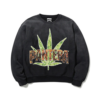 F-LAGSTUF-F(フラグスタフ)/ "Whiskey 'N Weed" SWEAT( xPantera) -BLACK-