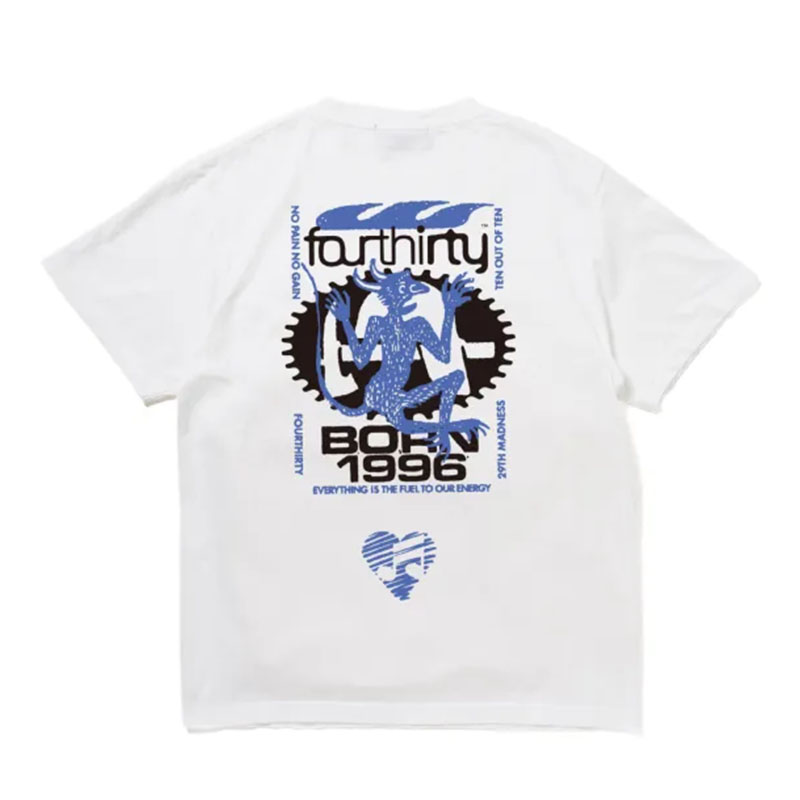 430(フォーサーティー)/ SF 29TH "MADNESS" S/S TEE -2COLOR-(WHITE)