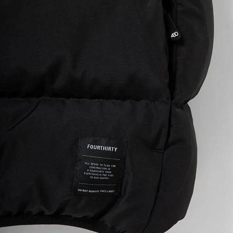 430(フォーサーティー)/ SHEILD DOWN VEST -BLACK-