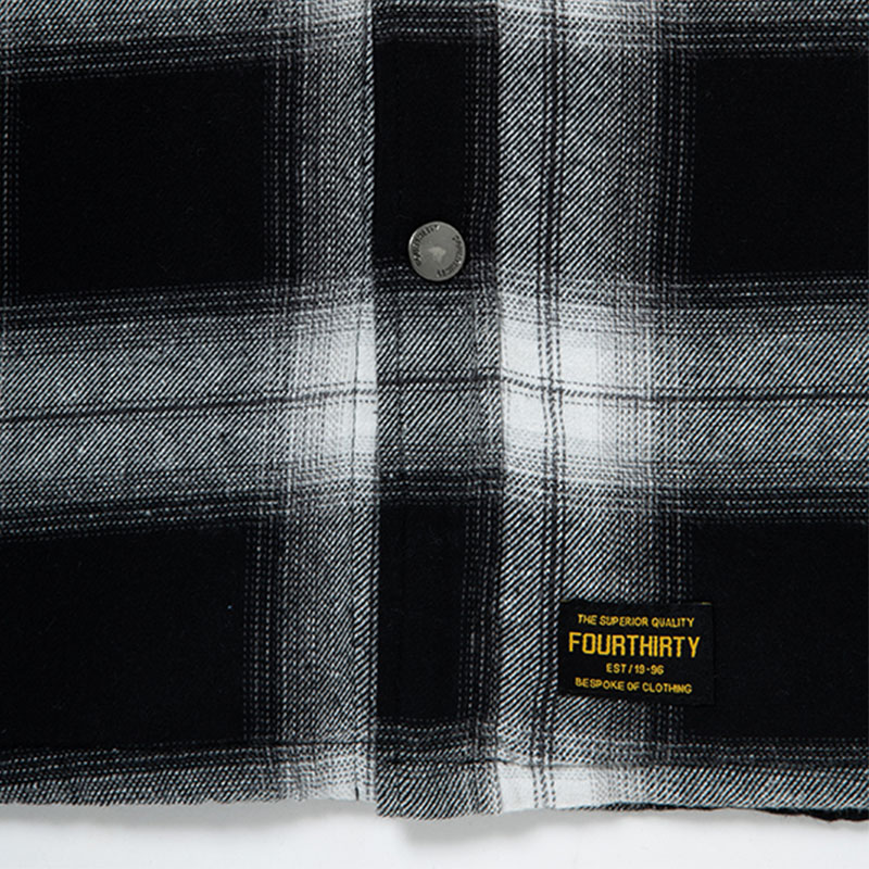 430(フォーサーティー)/ L/S FLEECE LINER CHECK SHIRT -2COLOR-