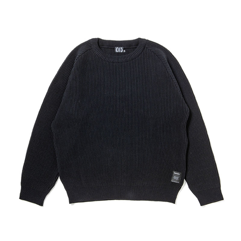 430(フォーサーティー)/ PW KNIT SWEATER -3COLOR-(BLACK)