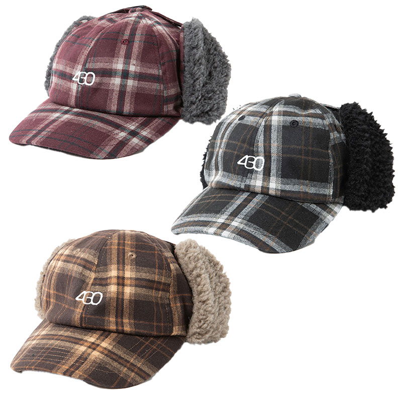 430(フォーサーティー)/ CHECK MUFF CAP -3COLOR-