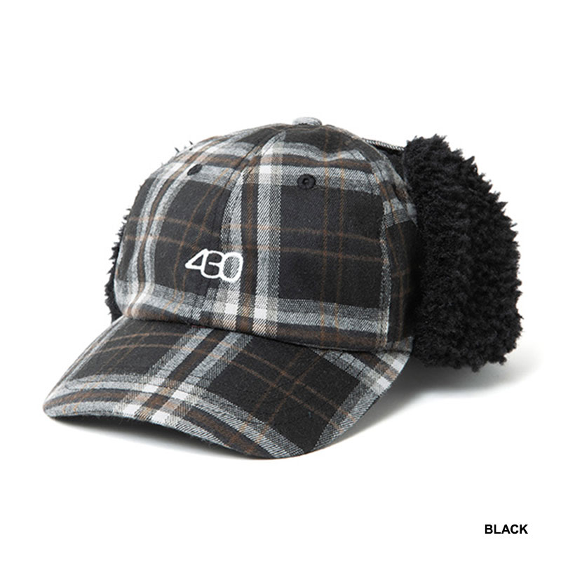 430(フォーサーティー)/ CHECK MUFF CAP -3COLOR-