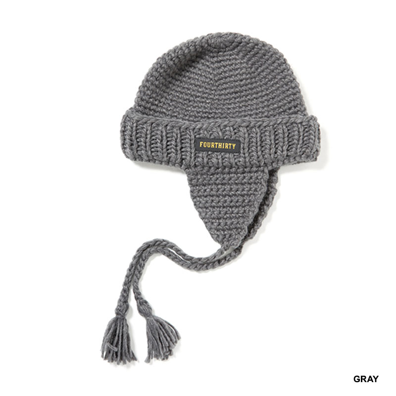 430(フォーサーティー)/ CUFF EAR BEANIE -2COLOR-