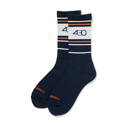 430(フォーサーティー)/ CM MULTI LINE LONG SOX -3COLOR-