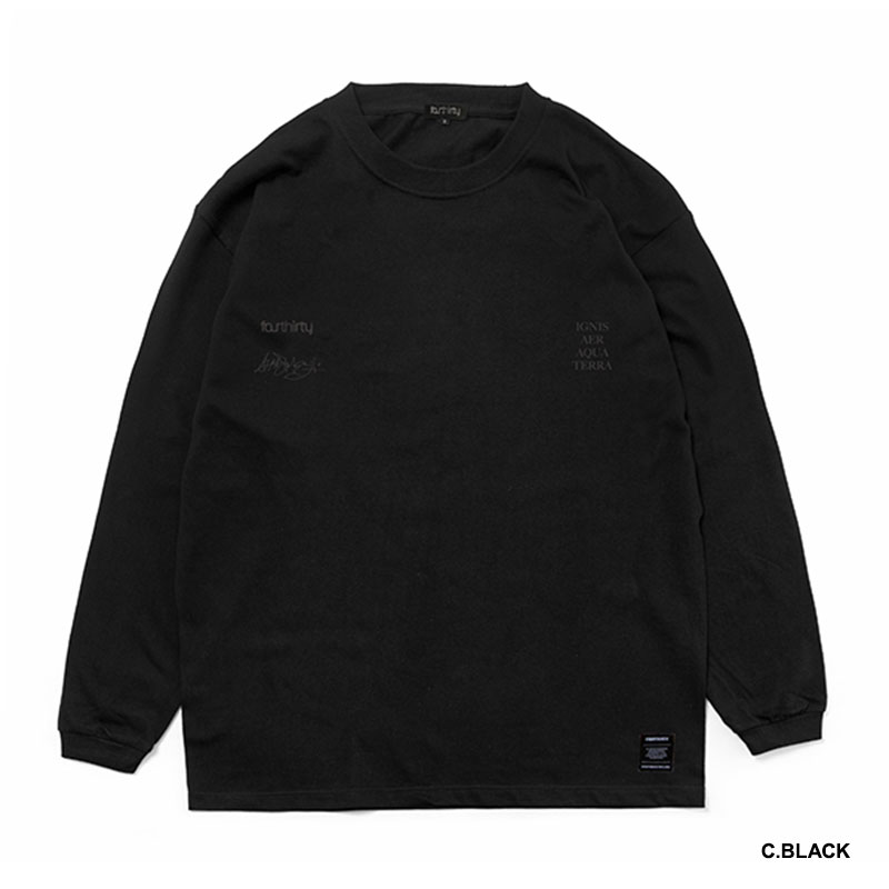 430(フォーサーティー)/ WF ELEMENTS-02 L/S TEE -3COLOR-