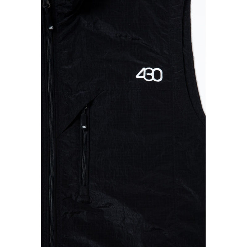 430(フォーサーティー)/ LIGHT TRAIL VEST -BLACK-