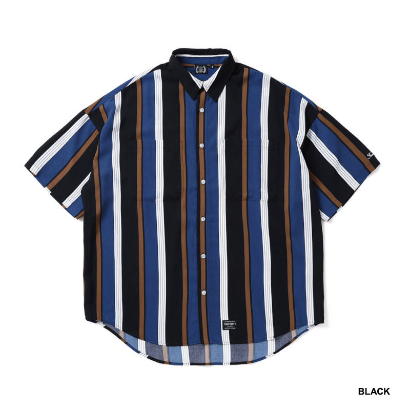 430(フォーサーティー)/ S/S STRIPE BIG SHIRT -2COLOR-