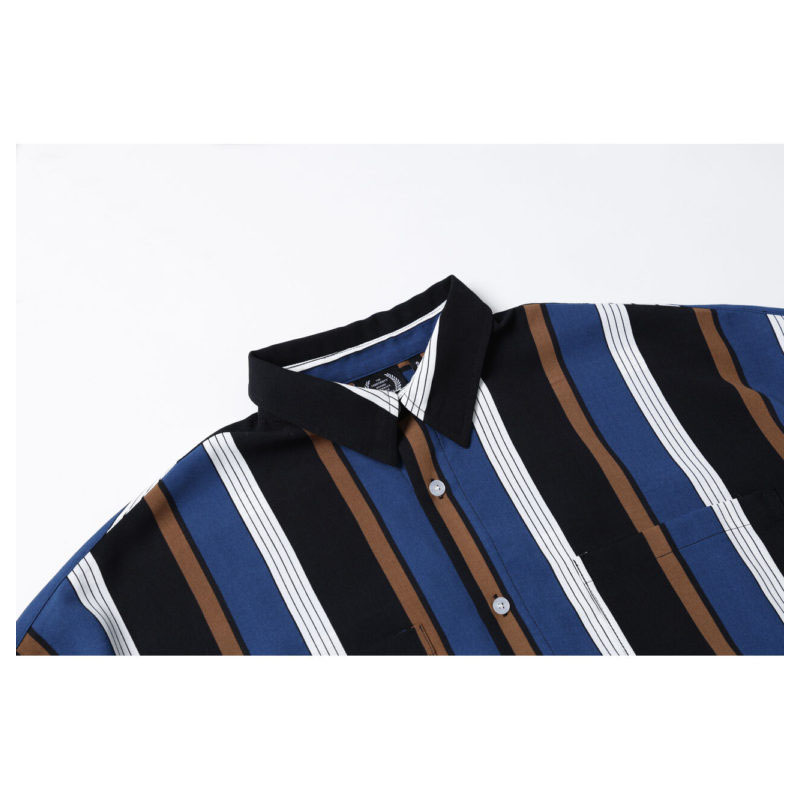 430(フォーサーティー)/ S/S STRIPE BIG SHIRT -2COLOR-