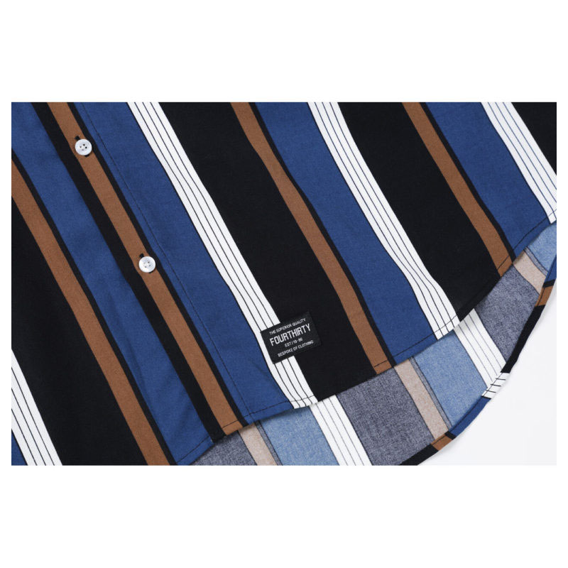430(フォーサーティー)/ S/S STRIPE BIG SHIRT -2COLOR-