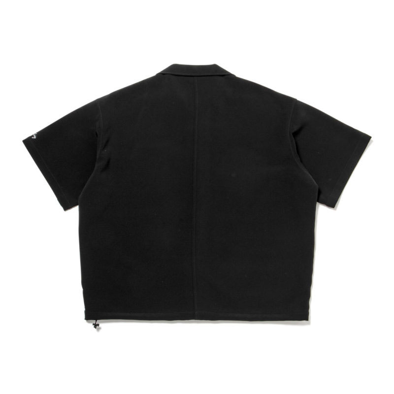 430(フォーサーティー)/ S/S POLY OC WIDE SHIRT -BLACK-