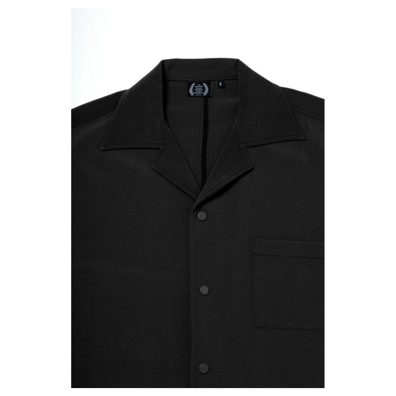 430(フォーサーティー)/ S/S POLY OC WIDE SHIRT -BLACK-
