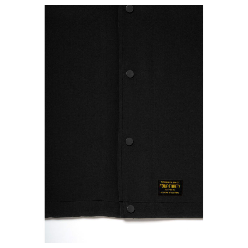 430(フォーサーティー)/ S/S POLY OC WIDE SHIRT -BLACK-