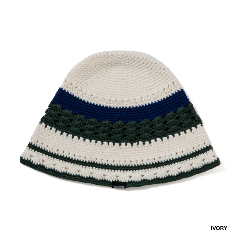 430(フォーサーティー)/ KNIT LINE HAT -2COLOR-