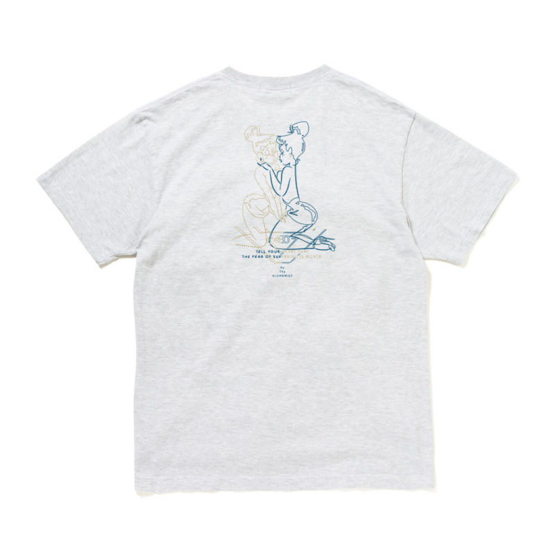 430(フォーサーティー)/ NF “TWIN GIRLS” S/S TEE -ASH-