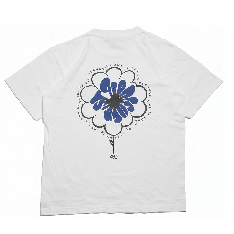 430(フォーサーティー)/ NF “ALCHEMIST FLOWERS” S/S TEE -3COLOR-(WHITE)