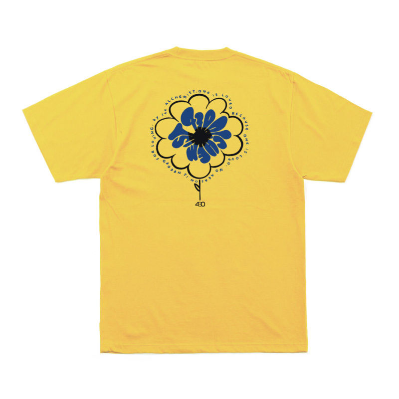 430(フォーサーティー)/ NF “ALCHEMIST FLOWERS” S/S TEE -3COLOR-(YELLOW)