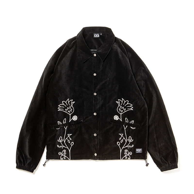 430(フォーサーティー)/ VELOUR COACH JACKET -3.COLOR-(BLACK)