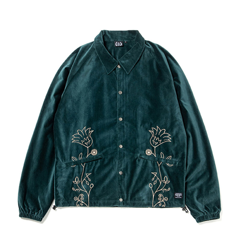 430(フォーサーティー)/ VELOUR COACH JACKET -3.COLOR-(GREEN)