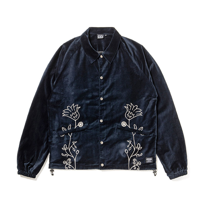 430(フォーサーティー)/ VELOUR COACH JACKET -3.COLOR-(NAVY)