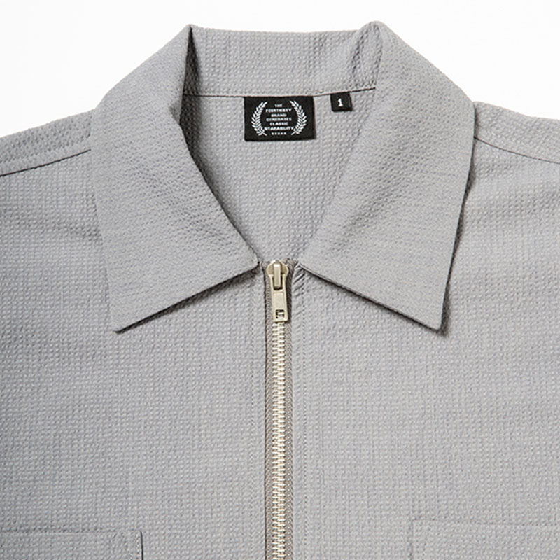 430(フォーサーティー)/ S/S RES ZIP SHIRT -2.COLOR-