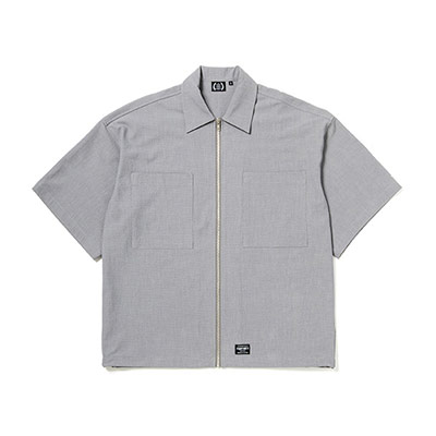 430(フォーサーティー)/ S/S RES ZIP SHIRT -2.COLOR-