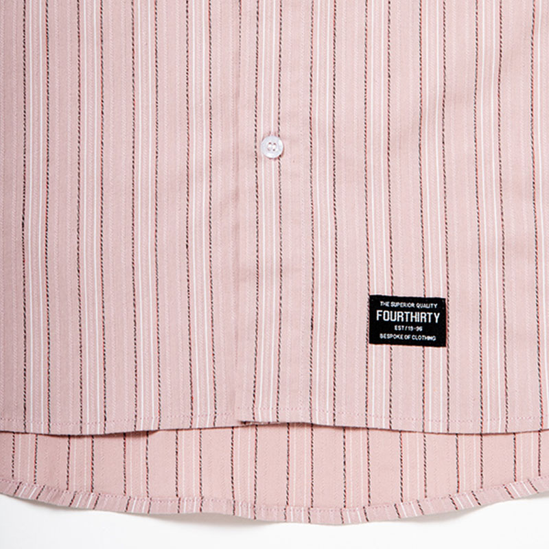 430(フォーサーティー)/ S/S STRIPE BIG SHIRT -2.COLOR-