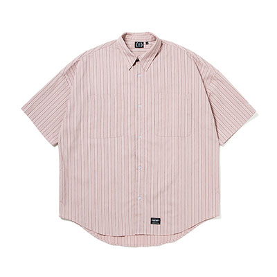 430(フォーサーティー)/ S/S STRIPE BIG SHIRT -2.COLOR-