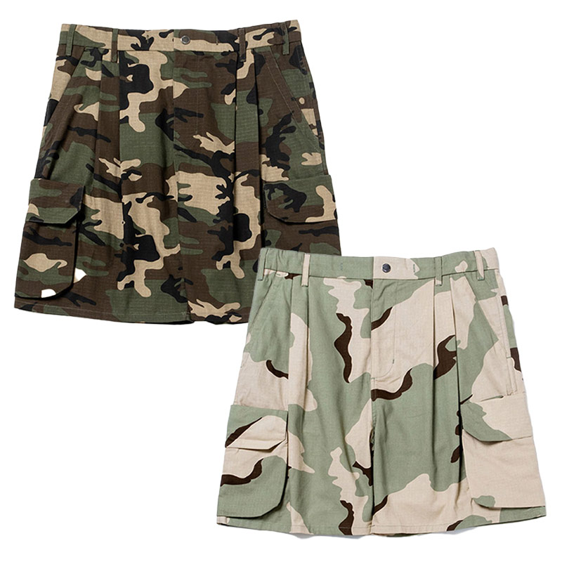 430(フォーサーティー)/ ESLOT CAMO CARGO SHORTS -2.COLOR-