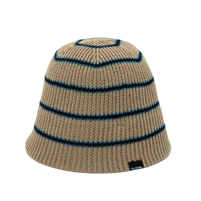 430(フォーサーティー)/ BORDER KNIT HAT -2.COLOR-(BEIGE)