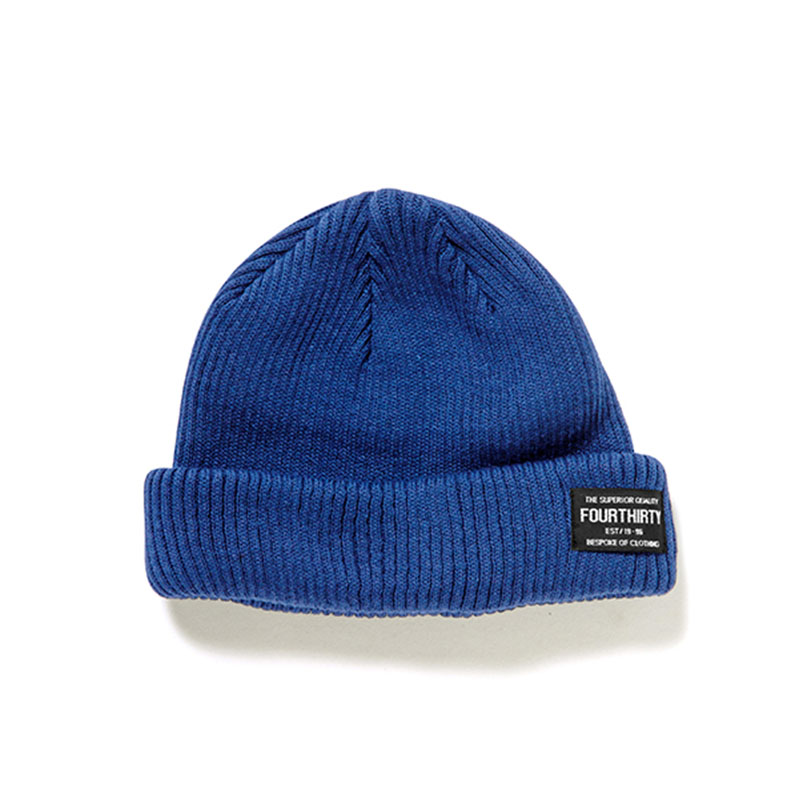 430(フォーサーティー)/ MIL TAG MID BEANIE -2.COLOR-(BLUE)