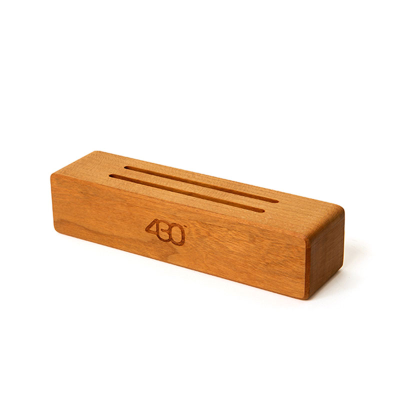 430(フォーサーティー)/ WOODEN SHORT INCENSE HOLDER -BROWN-